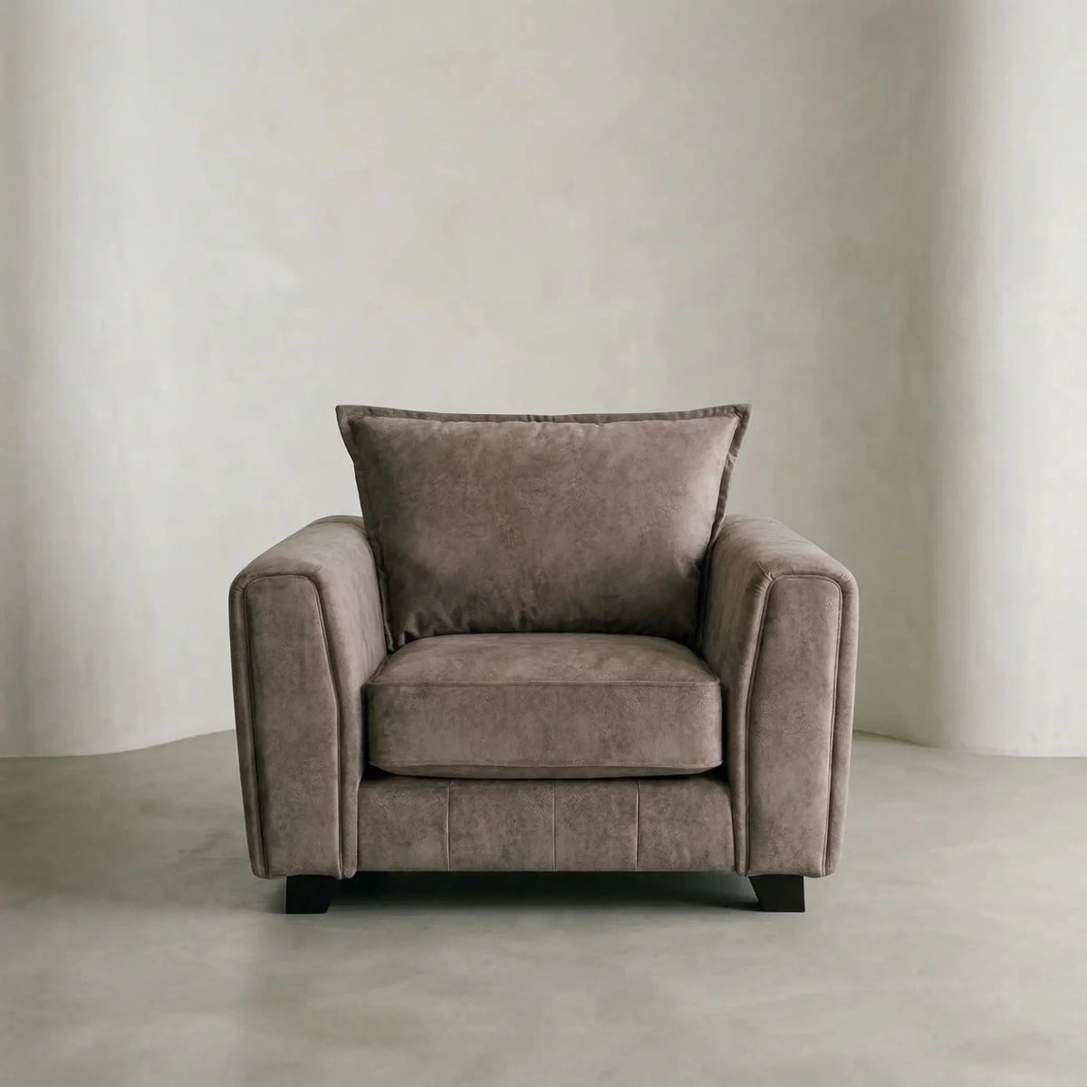Somerford Fabric Armchair Chocolate - Furniture Instore