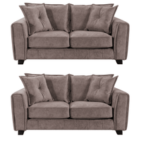 Somerford Fabric Chocolate 2+2 Seater Sofa  Set