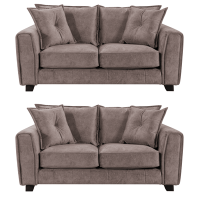 Somerford Fabric Chocolate 2+2 Seater Sofa  Set