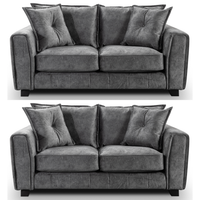 Somerford Grey Fabric 2 +2 Seater Sofa Set