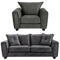 Somerford Grey Fabric 3+1 Seater Sofa Set