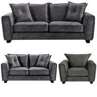 Somerford Grey Fabric 3+2+1 Seater Sofa Set