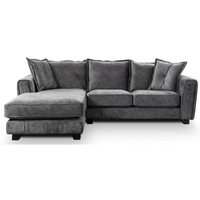 Somerford Left Hand Fabric Corner Chaise - Grey