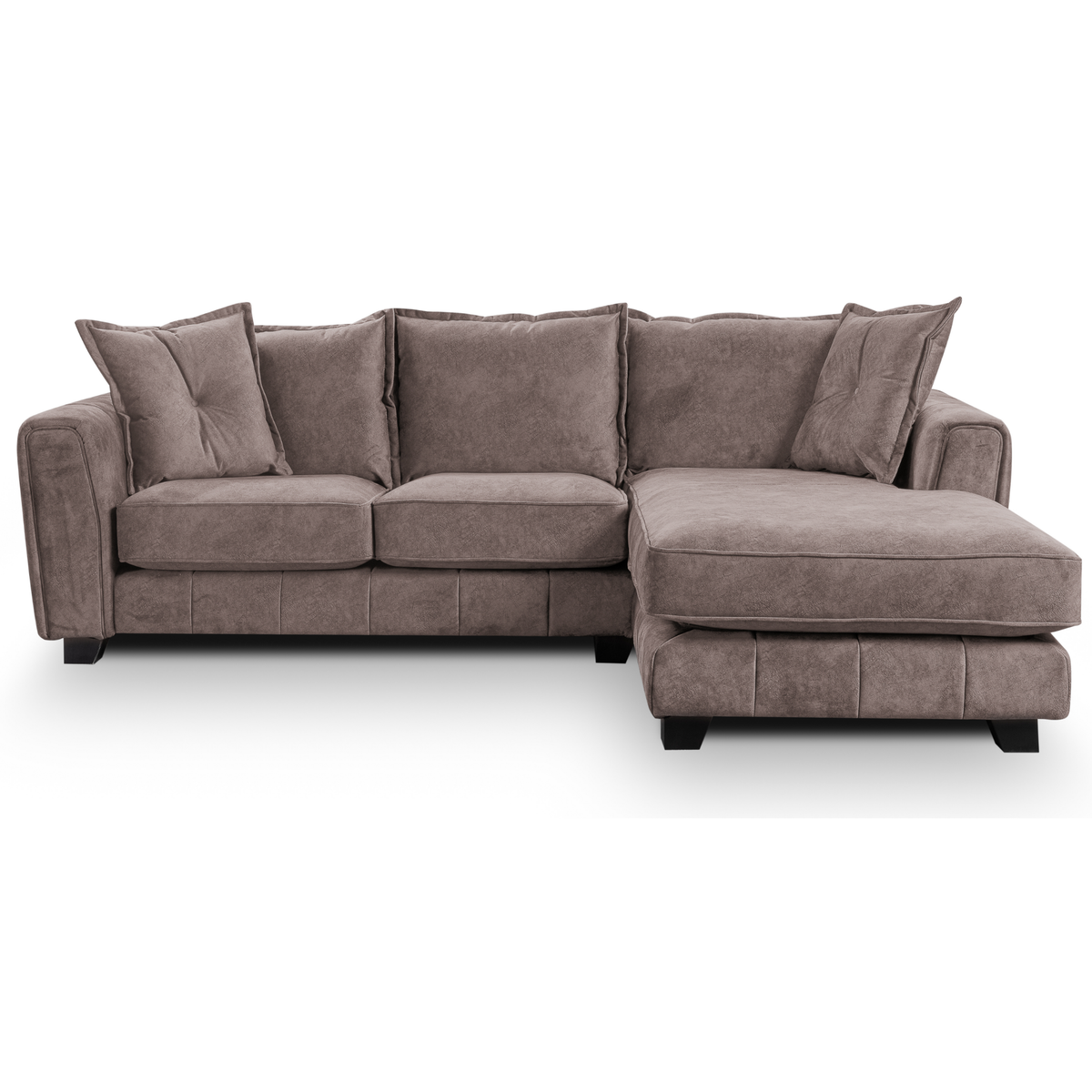 Somerford right-hand corner sofa with plush cushions and modern design, front-facing on a clean