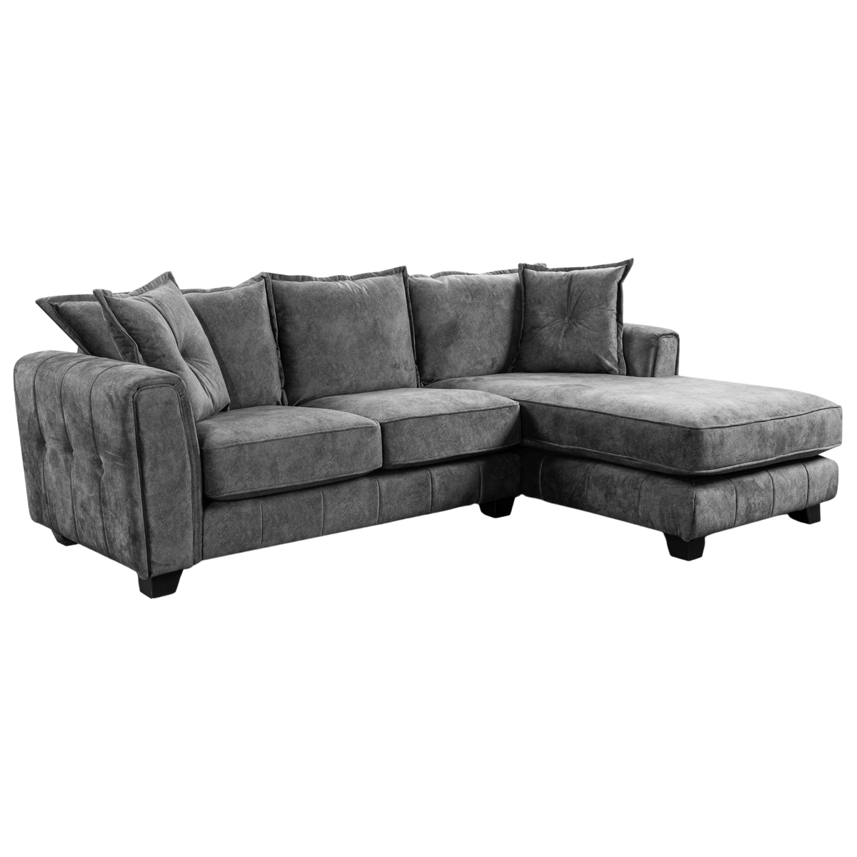Somerford right-hand corner sofa with plush cushions and modern design, angled view on a clean