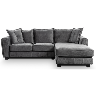Somerford Right Hand Fabric Corner Chaise - Grey