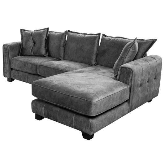 Somerford right-hand corner sofa with plush cushions and modern design, shown at an angle on a