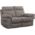 Tanya Brown Fabric Electric Recliner 2 Seater Sofa