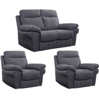Tanya Grey Fabric Electric Recliner 2+1+1 Seater Sofa Set