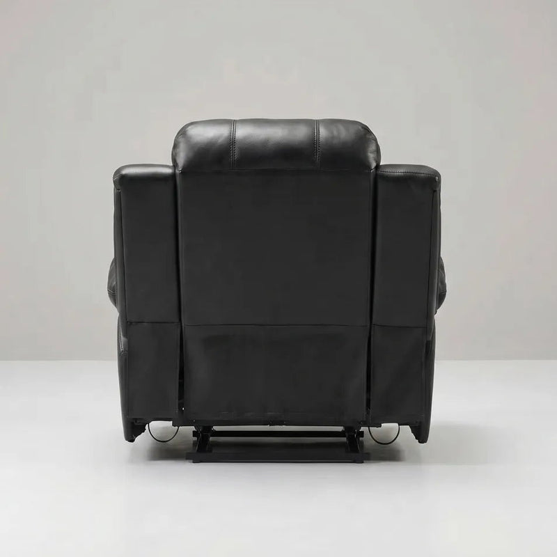 Valencia Black Leather Electric Recliner Chair - view 7 - Furniture Instore