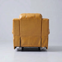 Valencia Leather Mustard Recliner Armchair - view 7 - Furniture Instore