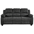 Valerie Charcoal Fabric 3 Seater Sofa