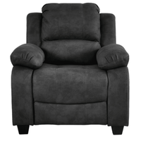 Valerie Charcoal Fabric Armchair