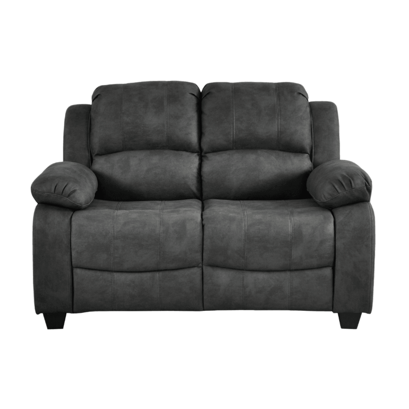 Valerie charcoal fabric 2 seater sofa 