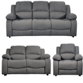 Valerie Grey Fabric Sofa Modern 3+2+1 Seater Sofa Set