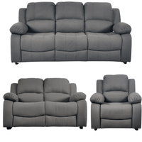 Valerie Grey Fabric Sofa Modern 3+2+1 Seater Sofa Set