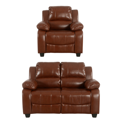 Valerie Tan Leather Modern 2+1 Seater Sofa Set