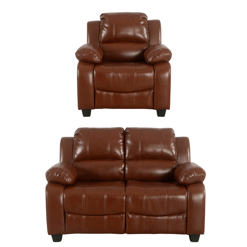 Valerie Tan Leather Modern 2+1 Seater Sofa Set
