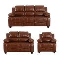 Valerie Tan Leather Modern 3+2+1 Seater Sofa Set
