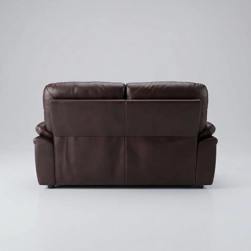 Verona Brown Leather 2 Seater Sofa - Furniture Instore