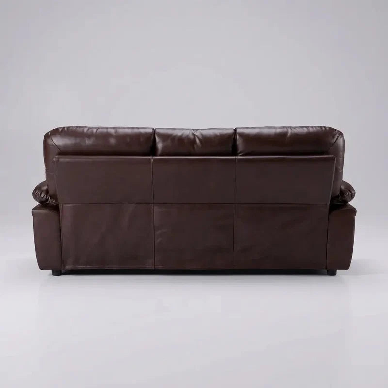 Verona Brown Leather Sofa Set