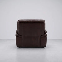 Verona Brown Leather Armchair - Furniture Instore