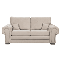 Verona High Back Cream Fabric 2 Seater Sofa