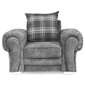 Verona Scatter Grey Fabric Armchair